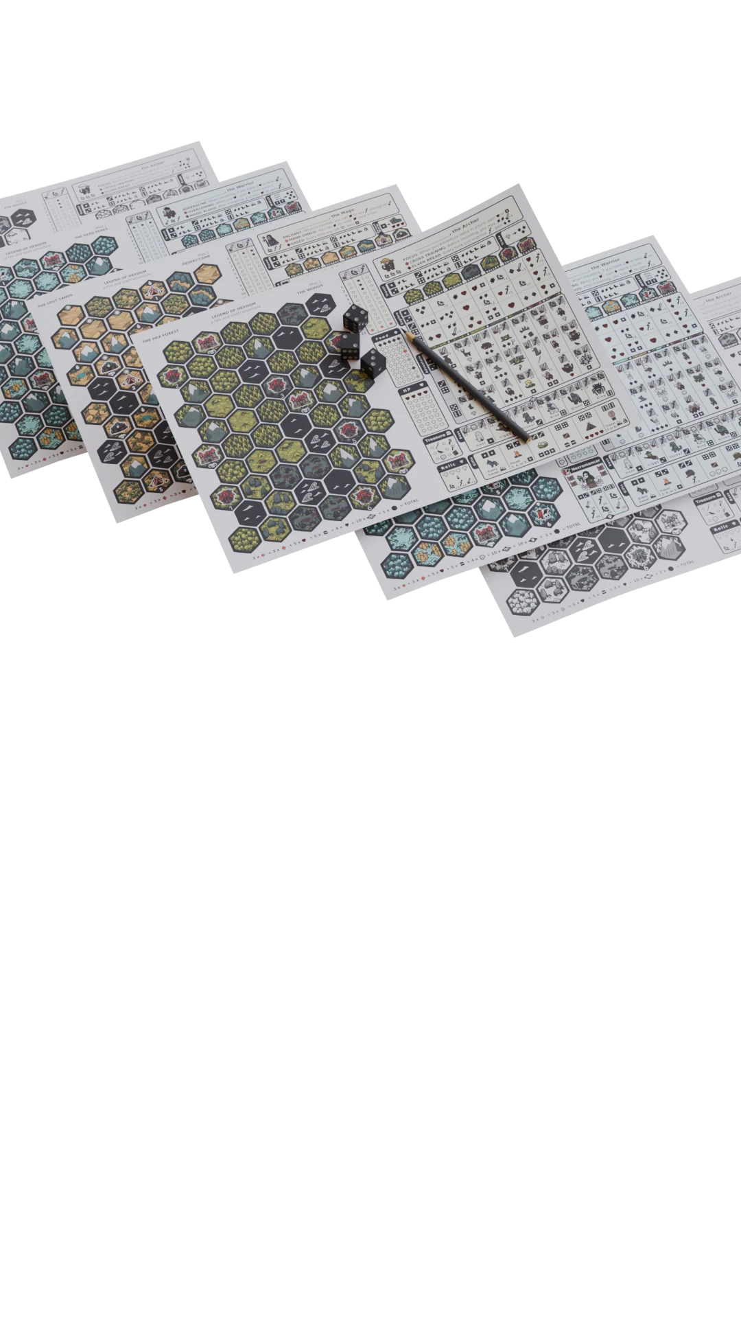 Legend of Hexdom campaign sheets
