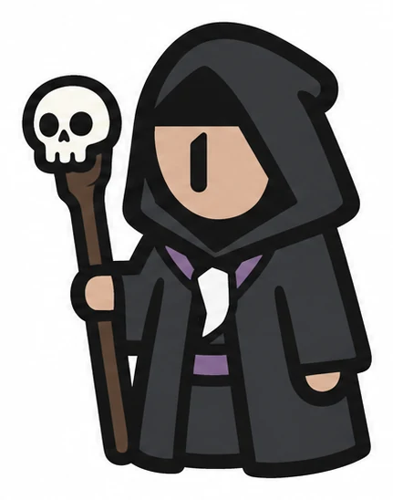 Necromancer — Legend of Hexdom 2 character illustration.