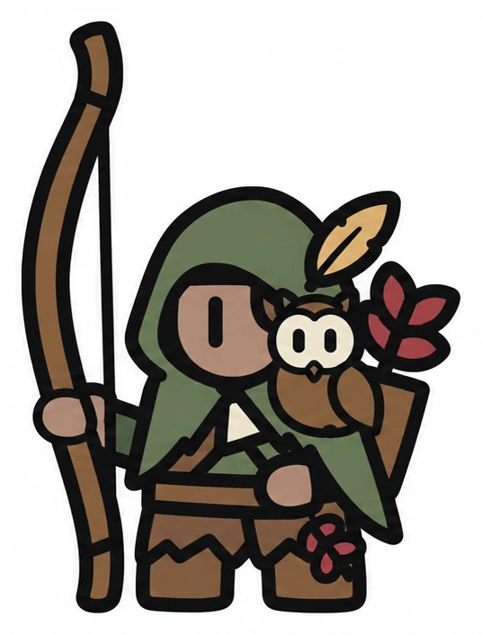 Tracker — Legend of Hexdom 2 character illustration.