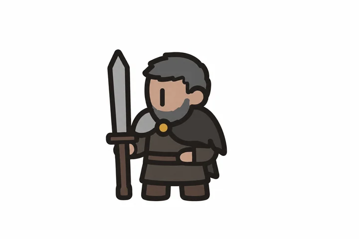 Veteran — Legend of Hexdom 2 character illustration.