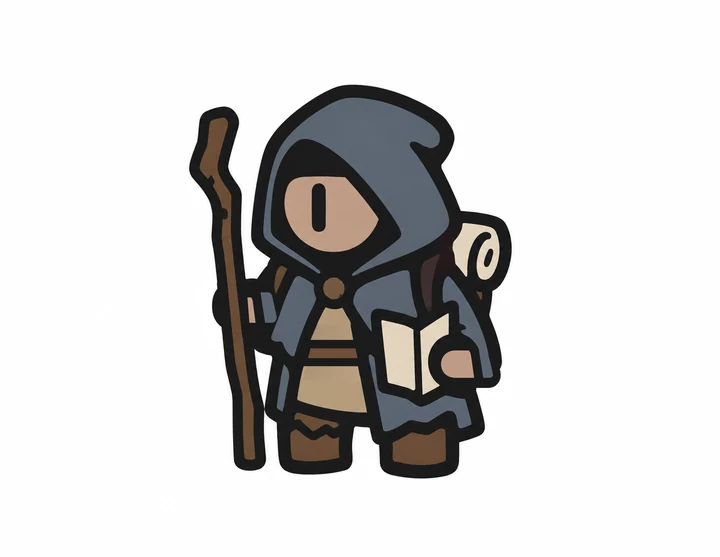 The Wanderer, one of five adventurers who can join any faction.
