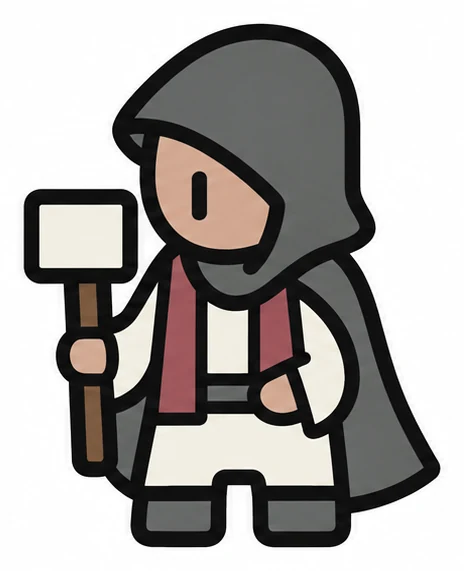 War Cleric — Legend of Hexdom 2 character illustration.